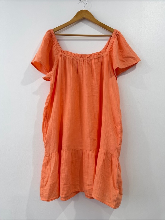 GAP Dresses & Skirts - Gap‎ Square Neck Cotton Mini Dress Paradise Peach XL